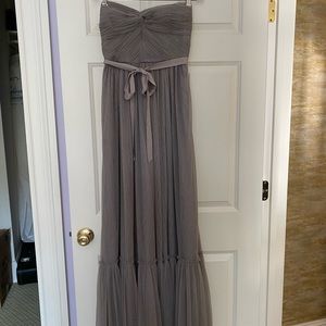 BHLDN Va Et Vien Niceties Tulle Strapless Dress